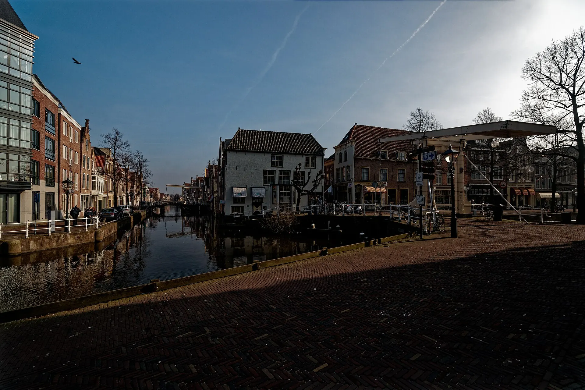 Gracht in Alkmaar, nabij het werkgebied van Harold